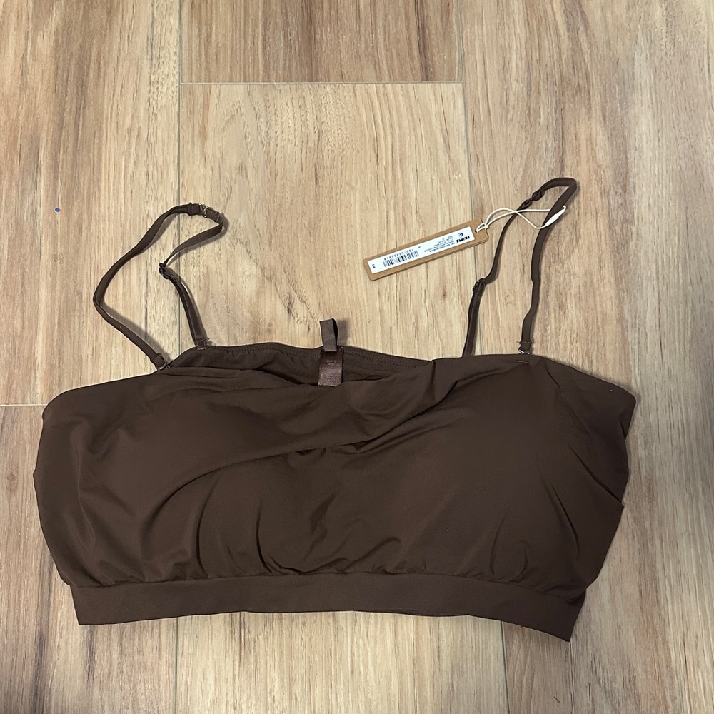 SKIMS Chocolate Bandeau Bralette
